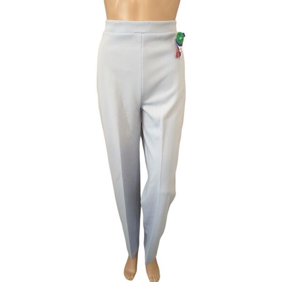 Cape Cod Match Mates Pants NOS Pale Blue Knit Vtg 70s Sz 10 Costume Theater Prop - Picture 2 of 16